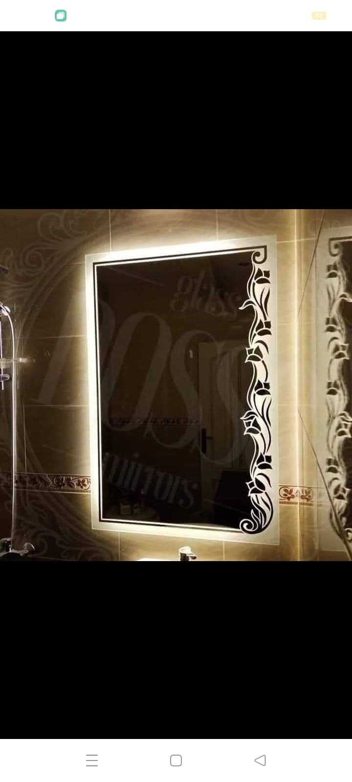 Edge-Lit Smart Mirror